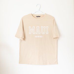 Small, Beige, Maui Tee Shirt Never worn